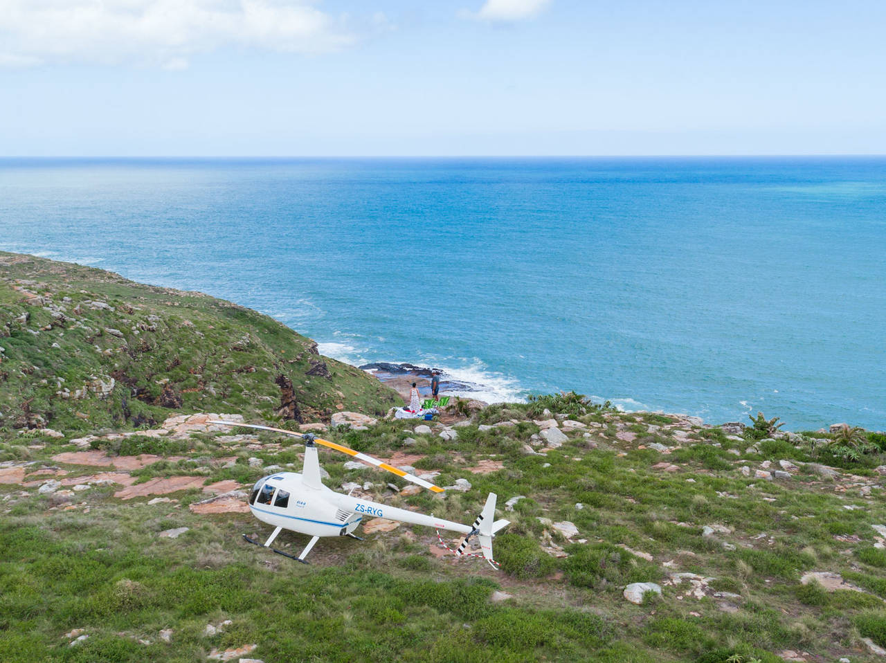 Waterfall Bluff Picnic Helicopter Transkei