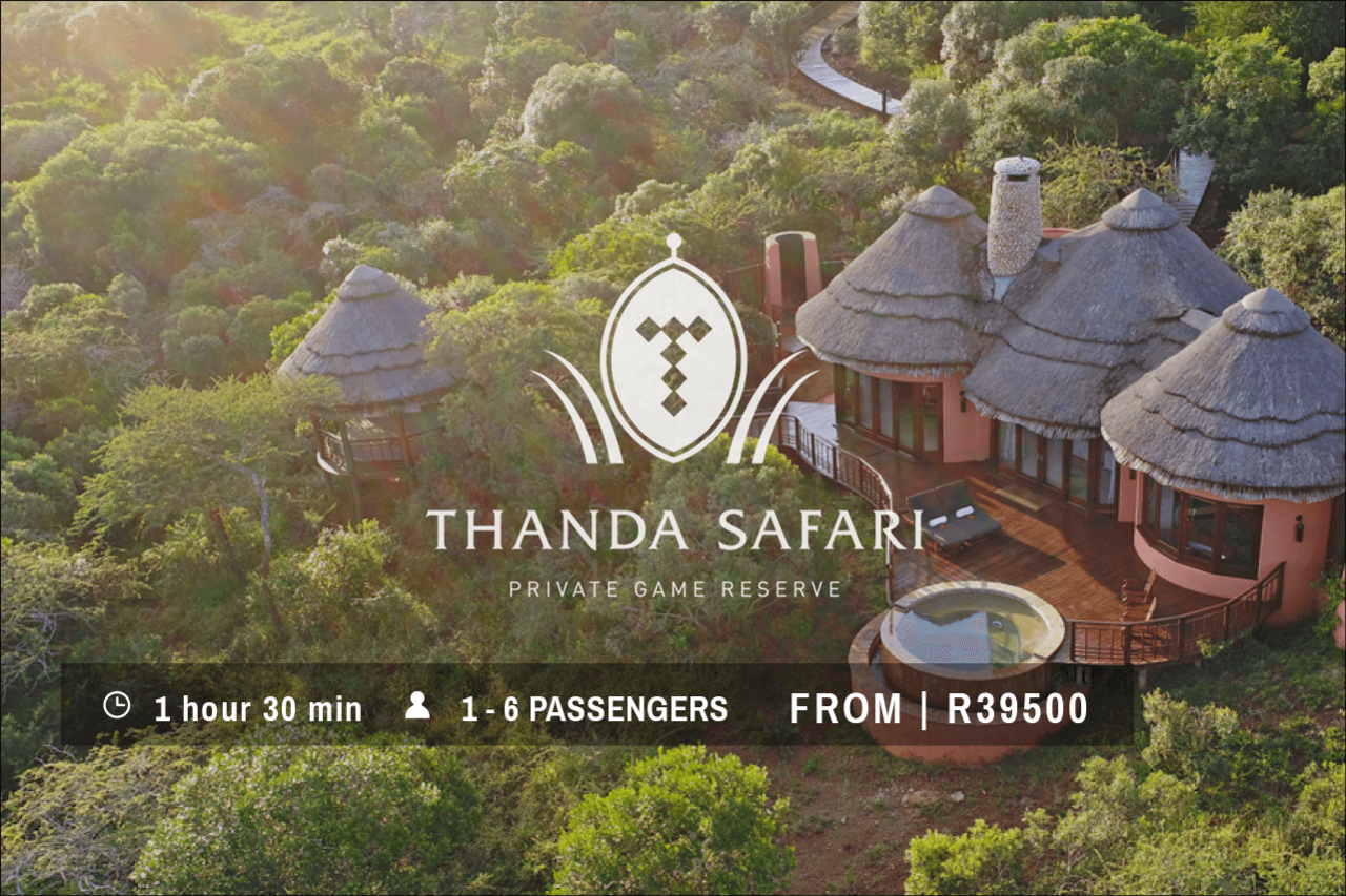 Thanda Helicopter Safari Hluhluwe South Africa
